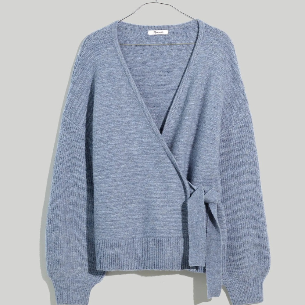 Madewell Whitlock Wrap Cardigan Sweater, size XL